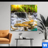 Bild Edelstahloptik Wald Wasserfall No 2 Quadrat Produktvorschau