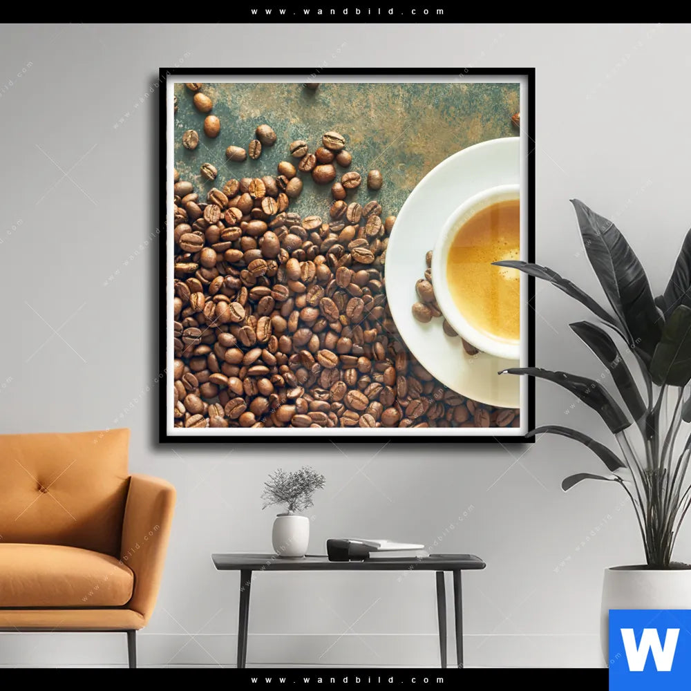 - Quadrat - Poster von wandbild.com Kaffee-Genuss